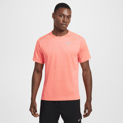 Orange nike miler t shirt online